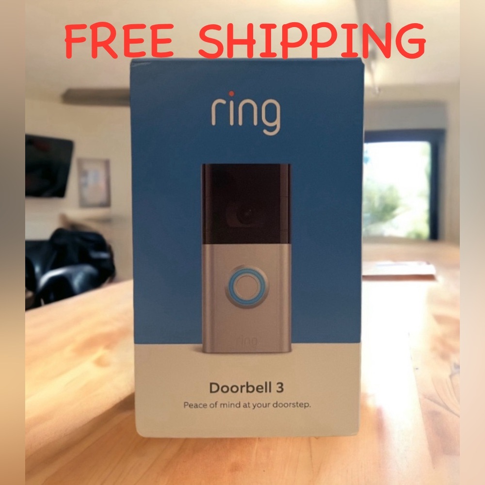 ✨hp✨ Ring Video DOORBELL 3 Smart Camera Alarm System iOS Android Compatible NIB
